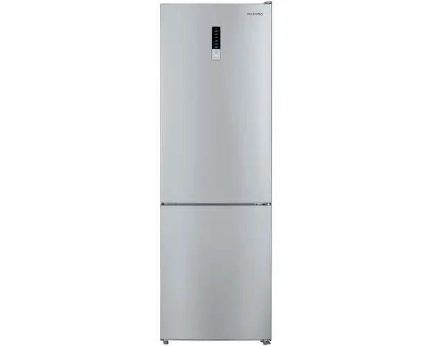 Combina frigorifica Daewoo DNF-310MEX-1, 310 l, Total No Frost, Control electronic, Iluminare LED, Clasa E, Inox