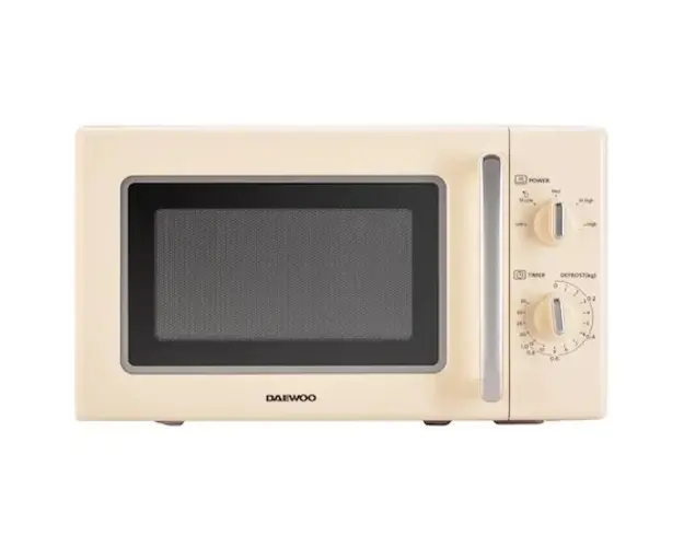 Cuptor cu microunde Daewoo KOR-6S20C-1, 20 l, 700 W, Mecanic, Bej