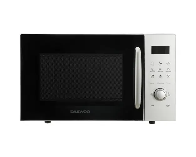 Cuptor cu microunde Daewoo KOR-91RBS-2, 23 l, 800 W, Control digital, Display LED, Argintiu