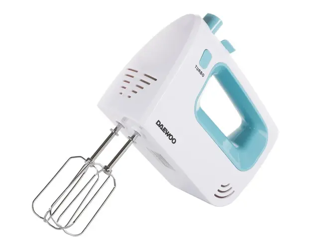 Mixer de mana DHM122LB, 300 W, 5 viteze, functie Turbo, accesoriu framantare, palete amestecare, carcasa ABS, turcoaz