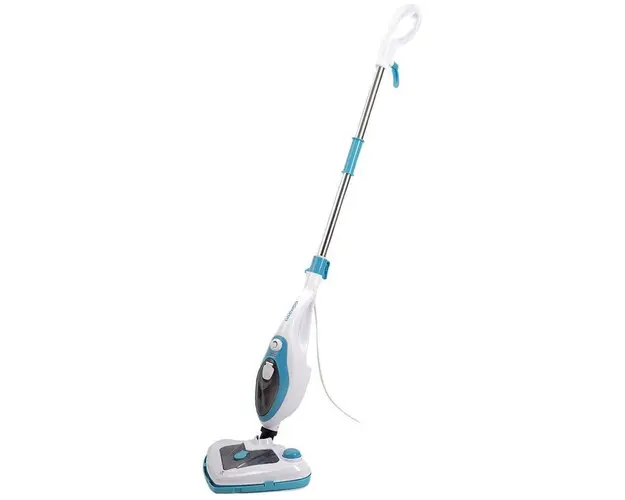 Mop cu aburi Daewoo DMO160, 1500 W, 0.4 L, recipient detergent, accesorii incluse, Alb
