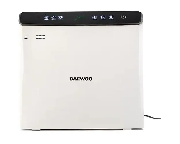 Purificator si umidificator aer DAEWOO DAP400, 75W, Hepa 13, Wi-Fi, alb-negru