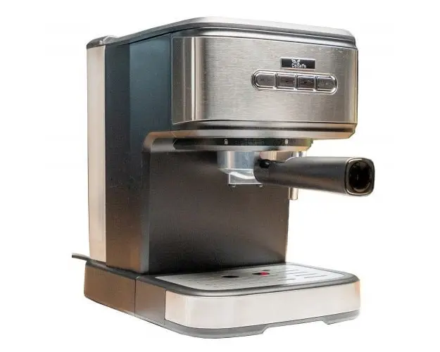 Espressor cu pompa DelCaffe Espresso, Cappuccino ROBUSTA, 850 W, 20 bar, 1.5 l, Inox