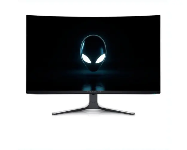 Monitor LED Alienware Gaming AW3225QF Curbat 31.5 inch UHD QD-OLED 0.03 ms 240 Hz HDR G-Sync Compatible &amp; FreeSync Premium
