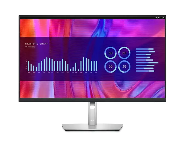 Monitor LED IPS Dell 31.5, WQHD, DisplayPort, Vesa, Negru
