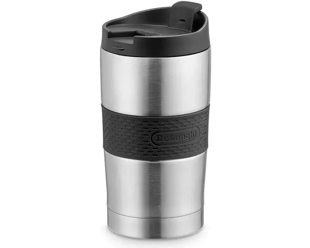 Cana termica pentru calatorie De&#039;Longhi DLSC074, perete dublu, inox, 300 ml