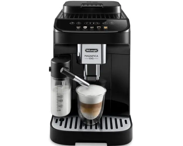 Espressor automat De&#039;Longhi Magnifica Evo ECAM 290.61.B, Carafa pentru lapte, Sistem LatteCrema, Rasnita cu 13 setari, 1,8l, 15 bar, 1450W, Negru