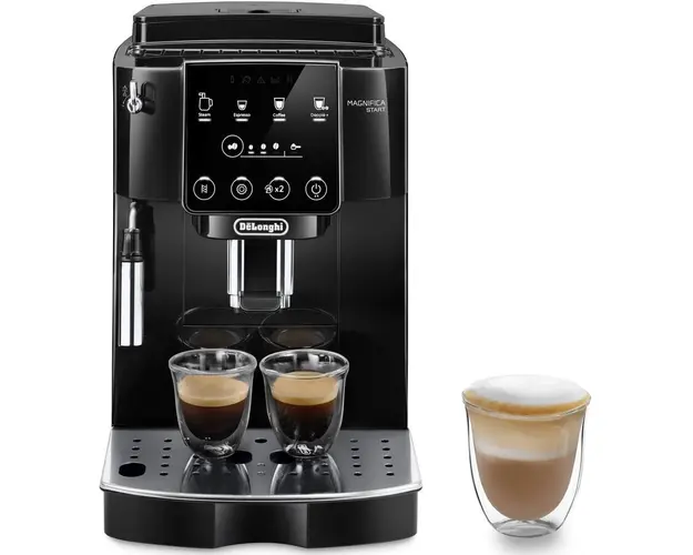 Espressor automat De’Longhi Magnifica Start ECAM220.21.B, 1450W, 1,8l, 15 bar,sistem de spumare lapte manual, Negru