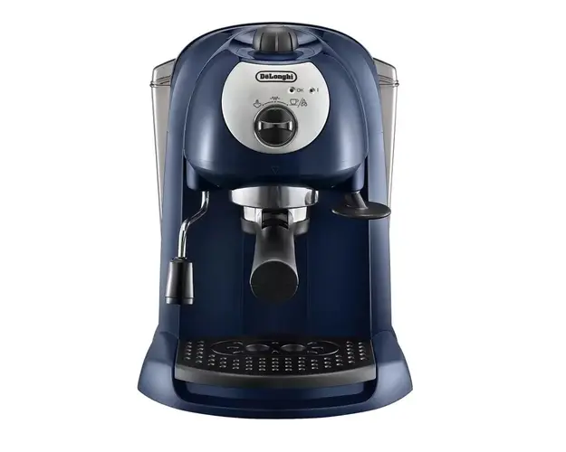 Espressor manual De&#039;Longhi EC191CD, 1100 W, 15 bari, 1 l, Sistem Crema Disco, Dark Blue