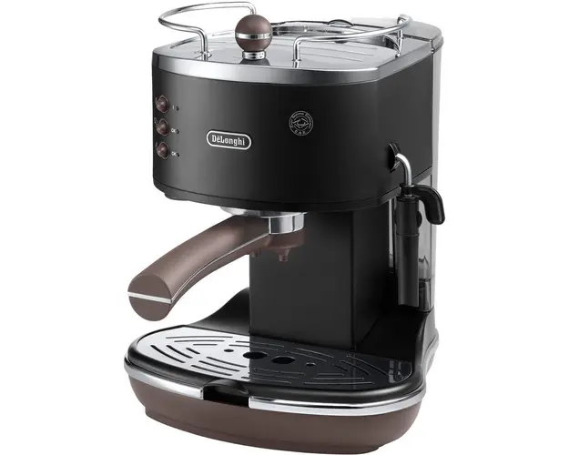Espressor manual De&#039;Longhi Vintage ECOV 311.BK, 15 bar, 1.4 l, Sistem Cappuccino, Negru