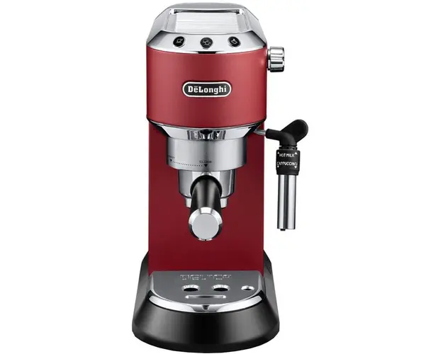 Espressor manual Dedica Style EC 685, 1300 W, 15 bar, 1.1 l, slim, rosu