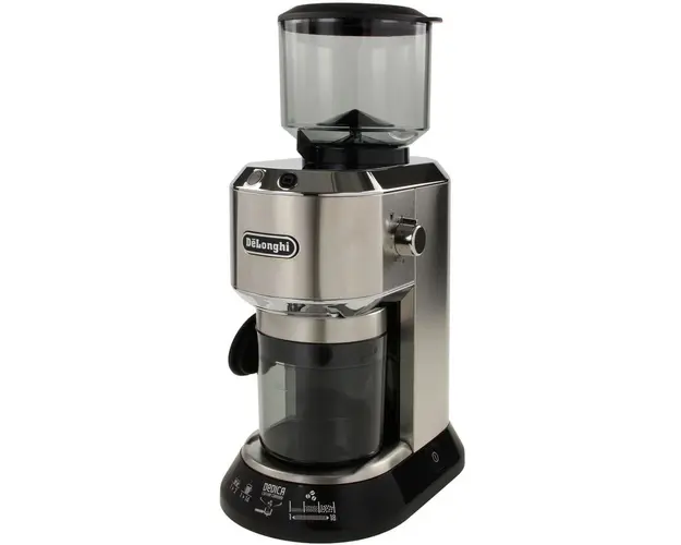 Rasnita de cafea DeLonghi Dedica KG 520M, 150 W, 350 g, Argintiu / Negru