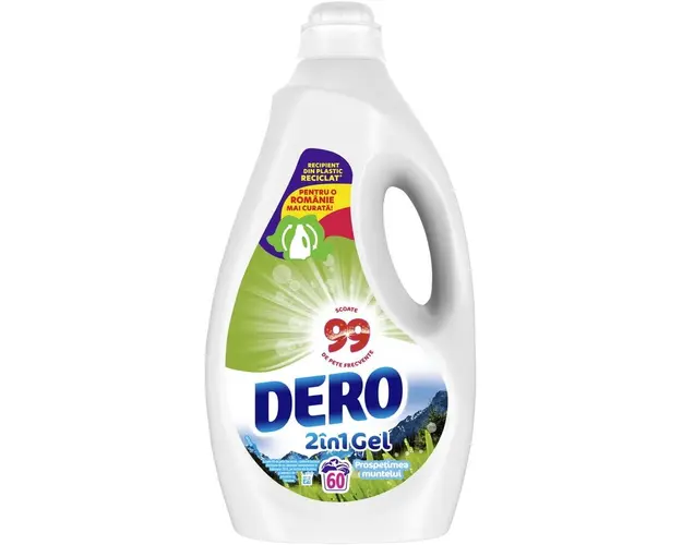 Dero detergent lichid 2in1 Prospetimea Muntelui 3L 60 spalari