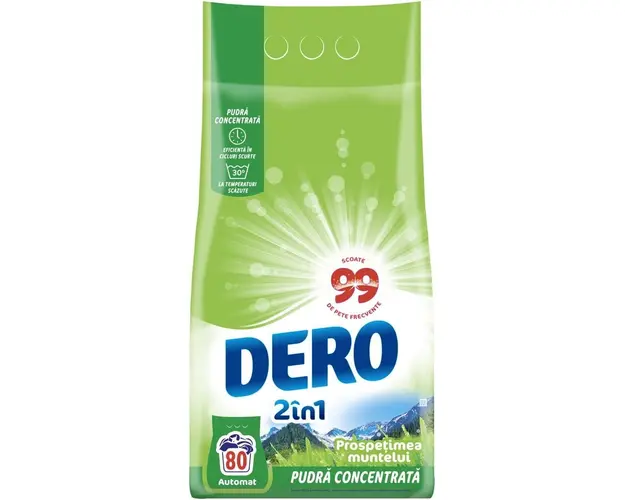Dero detergent pudra 2in1 Prospetimea muntelui 6 kg 80 spalari