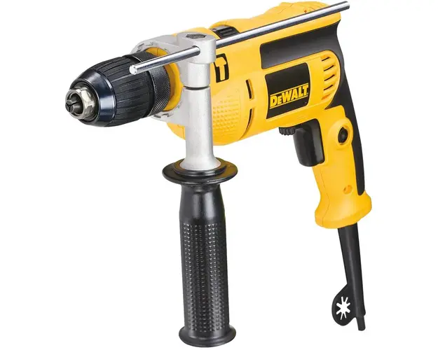 Masina de gaurit cu percutie DeWalt DWD024S, 650 W, 2800 RPM, 47.600 BPM, 8.6 Nm + mandrina rapida + maner lateral + limitator adancime