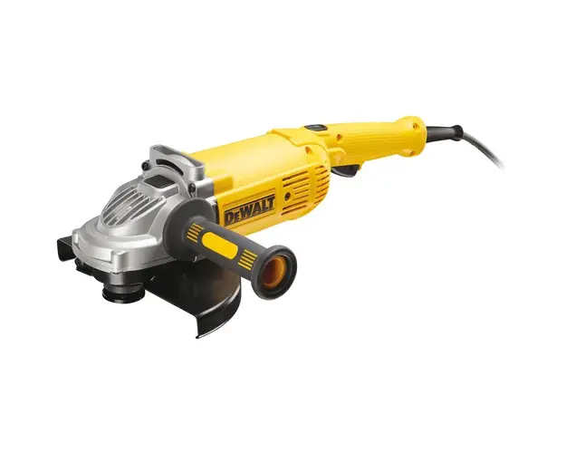 Polizor unghiular DeWALT DWE492, 2200 W, 6500 RPM, 230 mm diametru disc, M14 sistem prindere + aparatoare + maner lateral + cheie fixa + flansa interioara/exterioara