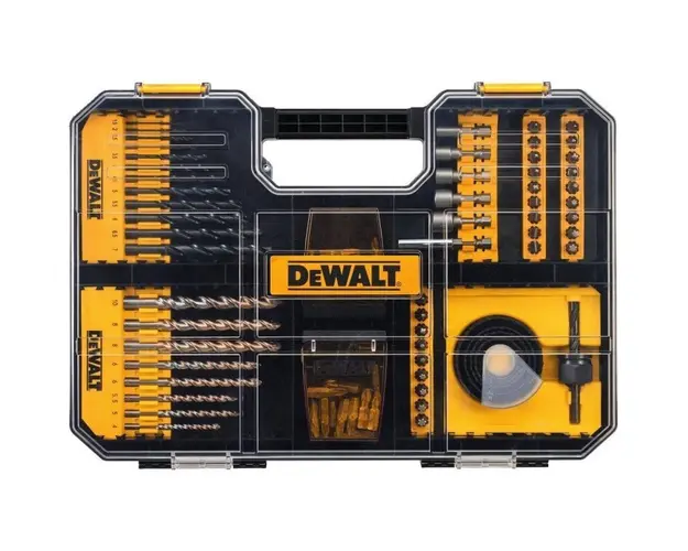 Set insurubare si gaurire DT71569, 100 accesorii compatibil TSTAK