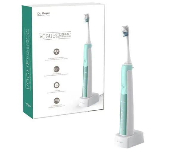 Periuta electrica sonica GTS2080, 5 moduri de periaj, verde