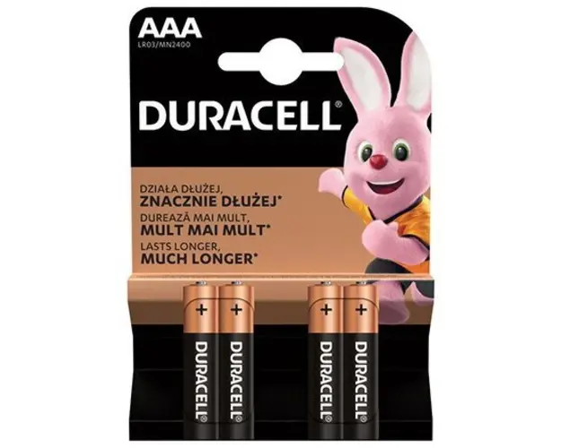 Baterii alcaline AAA, LR03, 4 buc