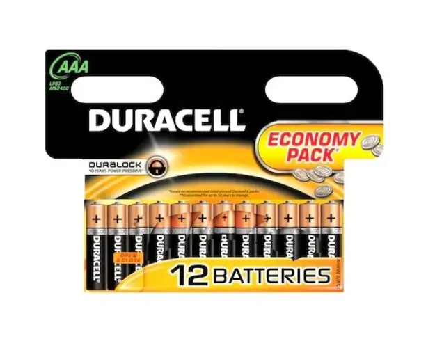 Baterii alcaline AAA, R3, 12 buc