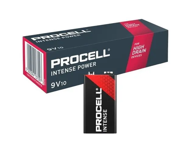 Baterii alcaline Procell 6LR61 9V, 10 buc