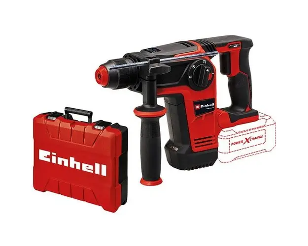 Ciocan rotopercutor pe acumulator Einhell Professional TP-HD 18/26 Li BL-Solo Power X-Change, 18 V, motor brushless, 2.6 J, SDS-plus, mecanism de impact pneumatic, 4 functii, geanta, fara acumulator/incarcator