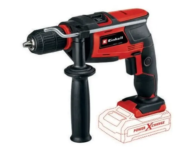 Ciocan rotopercutor pe acumulator Einhell TC-ID 18 Li - Solo, 18 V, tehnologie PXC, 41.600 percutii/min, 13 mm mandrina, 25 mm capacitate maxima de gaurire, fara acumultor/incarcator