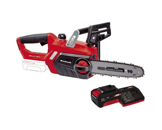 Drujba cu lant pe acumulator Einhell PXC GE-LC 18 Li Solo, 18 V, lama Oregon 25 cm + Starter Kit PXC 18V, 2.5Ah, max 720W