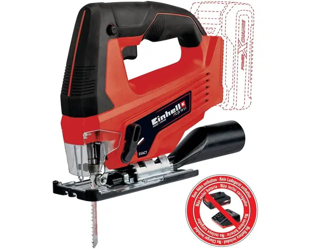 Fierastrau pendular pe acumulator Einhell PXC TC-JS 18 Li - Solo, 2700 RPM, 20 mm cursa, adancime taiere in lemn/plastic/otel 70/10/8 mm, fara acumulator/incarcator
