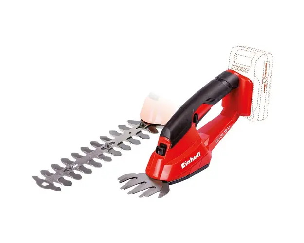 Foarfeca pe acumulator de tuns iarba/arbusti Einhell Power X-Change GE-CG 18 Li Solo, 18 V, latime taiere iarba 10 cm, lama arbusti 20 cm, nu contine acumulator si incarcator in setul de livrare