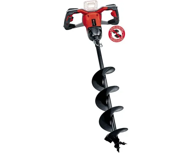 Foreza pamant pe acumulator Einhell Power-X-Change GE-EA 18/150 Li BL-Solo, 18 V, 150 mm diametru burghiu, 800 mm adancime gaurire, fara acumulator/incarcator