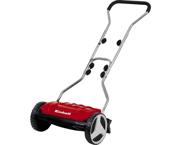 Masina de tuns gazon/iarba manuala Einhell GE-HM 38 S, latime taiere 38 cm, inaltime taiere 3.8 cm, 5 cutite pe tambur cu diametru de 12.5 cm