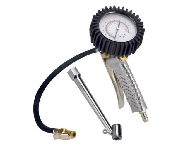 Pistol de aer comprimat Einhell cu manometru, presiune 0-8 bari