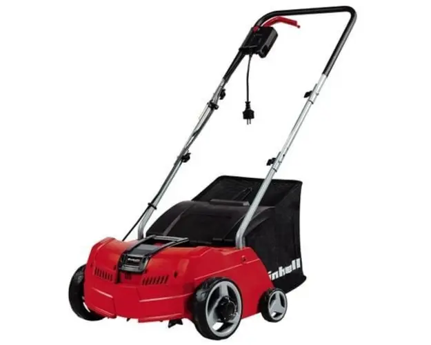 Scarificator / aerator electric Einhell GC-SA 1231/1, 1200 W, 31 cm latime lucru, 8 cutite, 45 lame, sac 28 L