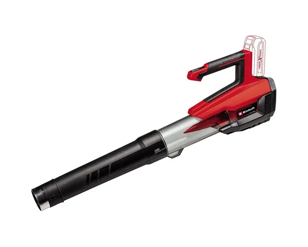 Suflanta pentru frunze pe acumulator Einhell Power X-Change GP-LB 18/200 Li GK-Solo, 18 V, motor Brushless, 200 km/h viteza flux aer, 670 mc/h debit aer, set curatare jgheaburi, fara acumulator/incarcator