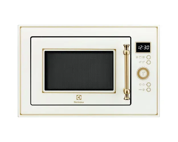 Cuptor cu microunde incorporabil Electrolux EMT25203OC Seria 600, 1000 W, functie grill, 25 l, afisaj digital, Rustic crem