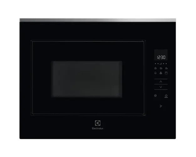 Cuptor cu microunde incorporabil Electrolux KMFD264TEX, 25 l, 900 W, grill, timer, program favorite, negru/inox