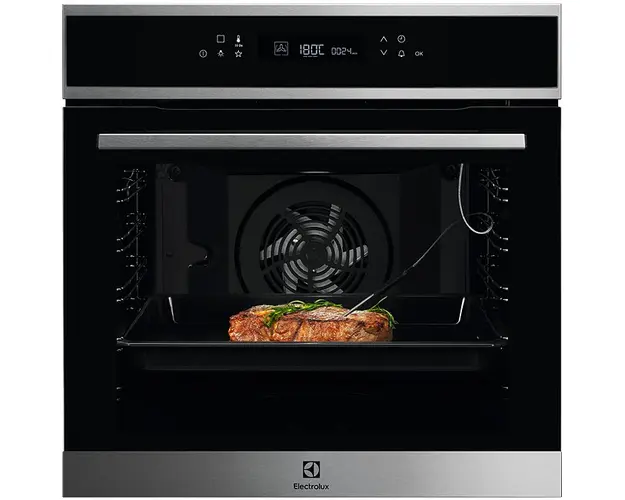 Cuptor incorporabil Electrolux COE7P31X2, Electric, Autocuratare pirolitica, 72 l, Clasa A+, negru-inox