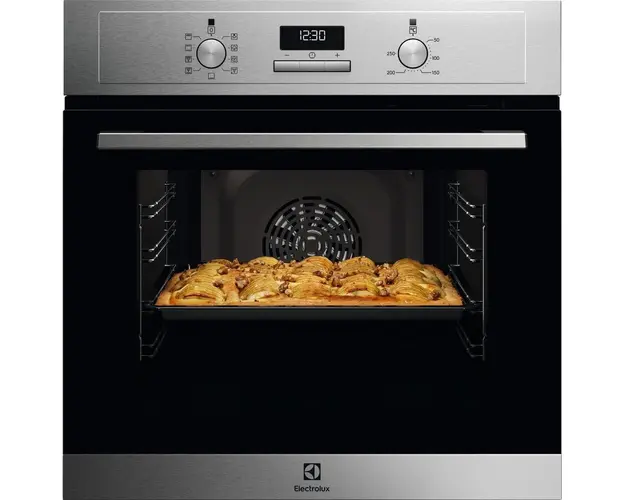 Cuptor incorporabil Electrolux EOD3F40BX, 65 l, Autocuratare catalitica, Timer electronic, SteamBake, Grill, Clasa A, Inox antiamprenta