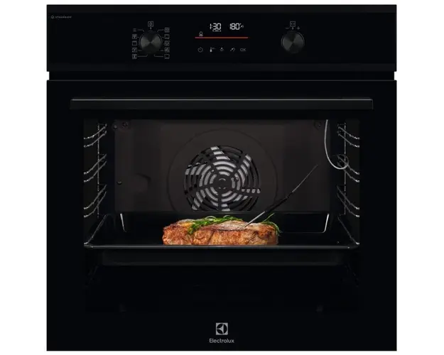 Cuptor incorporabil Electrolux EOD6C77H, Electric, 72 l, Autocuratare catalitica, SteamBake, Timer electronic, Grill, Clasa A+, Negru