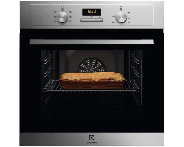 Cuptor incorporabil Electrolux EOH3F00BX, 65 l, Autocuratare catalitica, Timer electronic, Grill, Clasa A, Inox antiamprenta