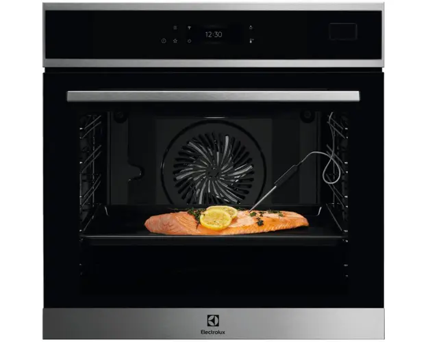 Cuptor incorporabil SteamBoost Electrolux EOB8S39WX, Electric, Abur, 70 L, 22 functii, Autocuratare cu abur, Sonda carne, Wi-Fi, Ecran LCD, Grill, Inox/negru