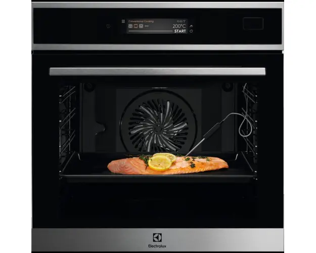 Cuptor incorporabil multifunctional Electrolux Seria 800 Pro EOB9S31WX, 22 functii, 70 l, Wi-Fi indoor, control touch, SteamBoost, 230 retete, grill, clasa A++, negru/inox