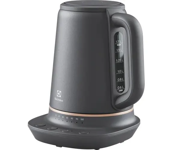 Fierbator Electrolux E7GK1-6BP, 2400W, 1.7l, Metal Perlat Negru