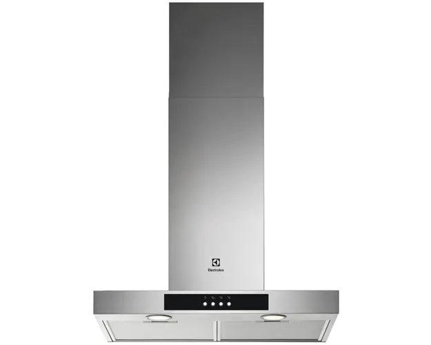 Hota decorativa Electrolux LFT526X, Putere de absorbtie 600 mc/h, Filtre aluminiu lavabile, 1 motor, 60 cm, Inox