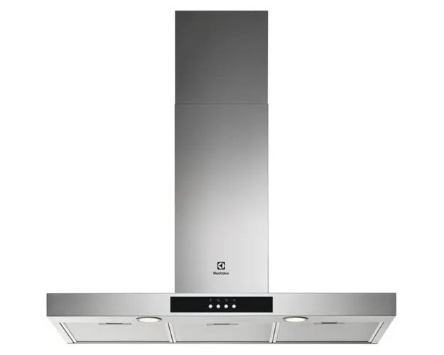 Hota decorativa Electrolux LFT529X, Putere de absorbtie 600 mc/h, Filtre aluminiu lavabile, 1 motor, 90 cm, Inox
