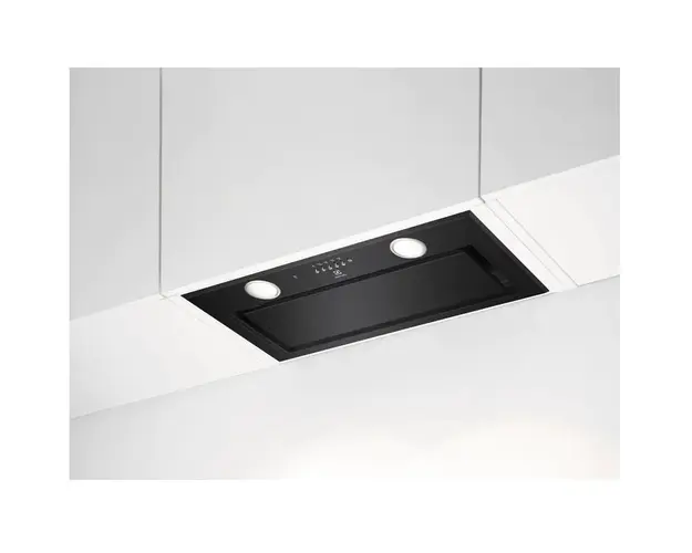 Hota incorporabila Electrolux LFG716R, Putere de absorbtie 700 mc/h, 1 motor, Conectivitate plita, 54 cm, Negru mat