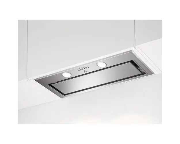 Hota incorporabila Electrolux LFG719X, Putere de absorbtie 700 mc/h (intensiv), 1 motor, 3 viteze + Intensiv, 2 filtre de aluminiu, 80 cm, Inox