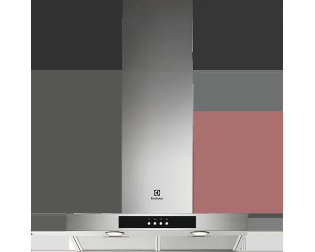 Hota semineu LFT426X, 600 mc/h, 1 motor, 3 viteze, filtru aluminiu, filtru de carbon inclus, 60 cm, inox/front sticla