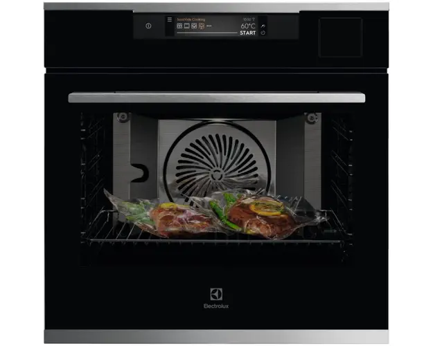 Cuptor incorporabil multifunctional Electrolux Seria 900 Pro Sous Vide KOAAS31WX, 25 functii, 70 l, SteamPro, Wi-Fi indoor, control touch, 260 de retete, grill, clasa A++, inox/negru